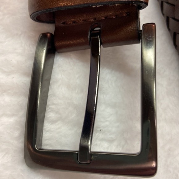 AGB Leather Braided Belt Size 42/105 - Picture 10 of 11